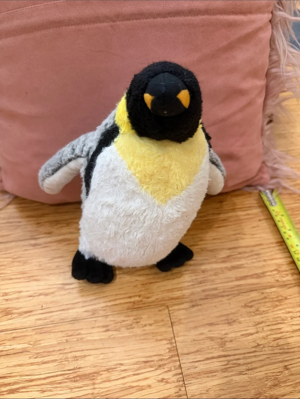 Plush Penguin Small Toy - Black, White & Yellow